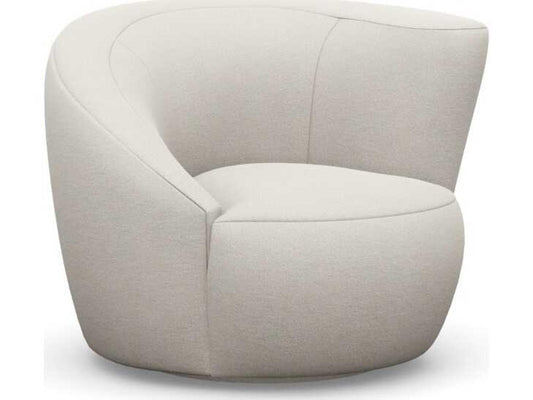 Carlisle Swivel Accent Chair in Cream Performance Fabric