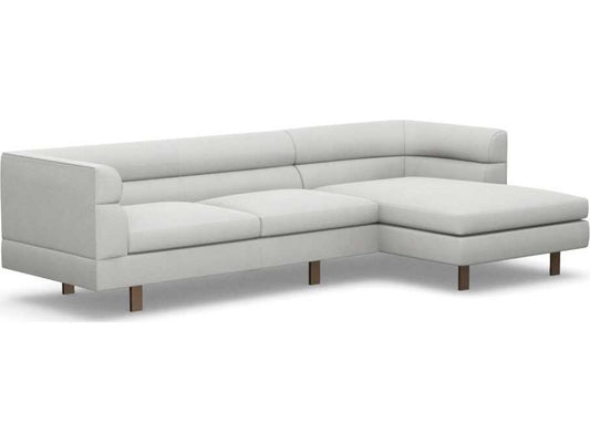 Ornette 2-Piece Right Chaise Sectional Sofa in Fresco
