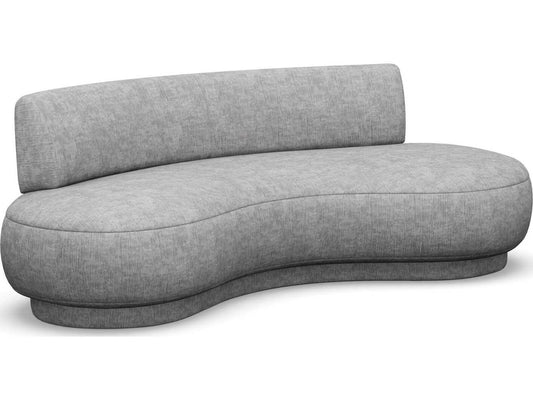 Nuage 3-Seat Right-Arm Facing Sofa in Feather Gray Heathered Chenille