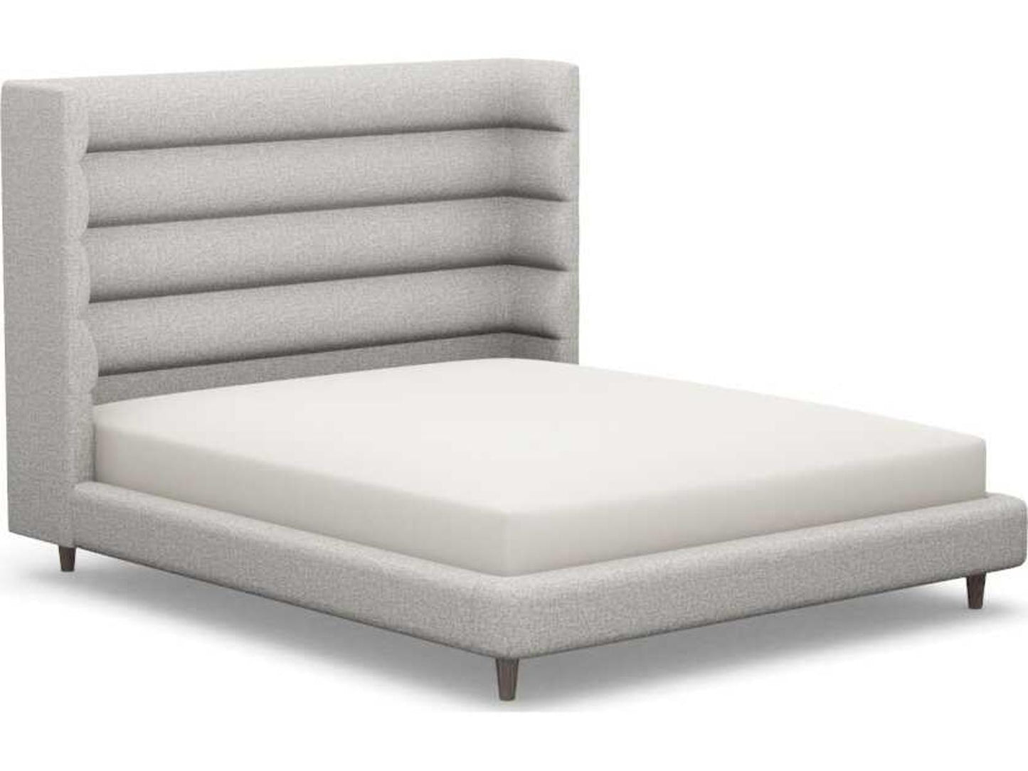 Ornette Gray Hardwood Upholstered California King Platform Bed