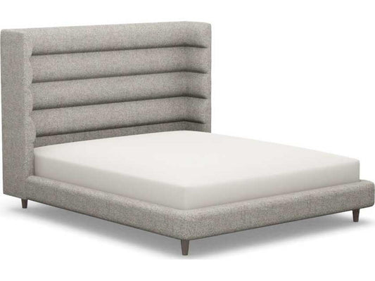 Ornette Gray Hardwood Upholstered California King Platform Bed