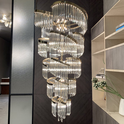 Twin Palms Foyer Crystal Chandelier