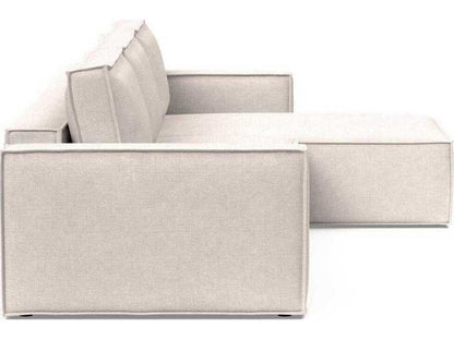 Living Newilla Adario Basmati Upholstered Sofa Bed with Reversible Lounger