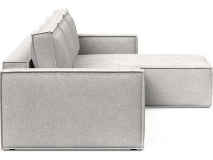 Newilla Adario Fog Upholstered Sleeper Sofa with Reversible Lounger