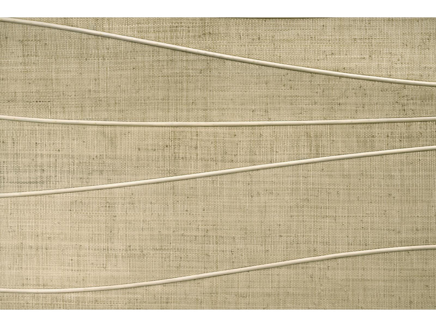 Seiche King Bed Woven Water Raffia and Creme Leather