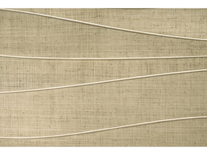 Seiche King Bed Woven Water Raffia and Creme Leather