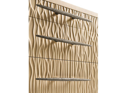 Water Undercurrent 6-Drawer Oak Double Dresser in Natural Dyed Koto