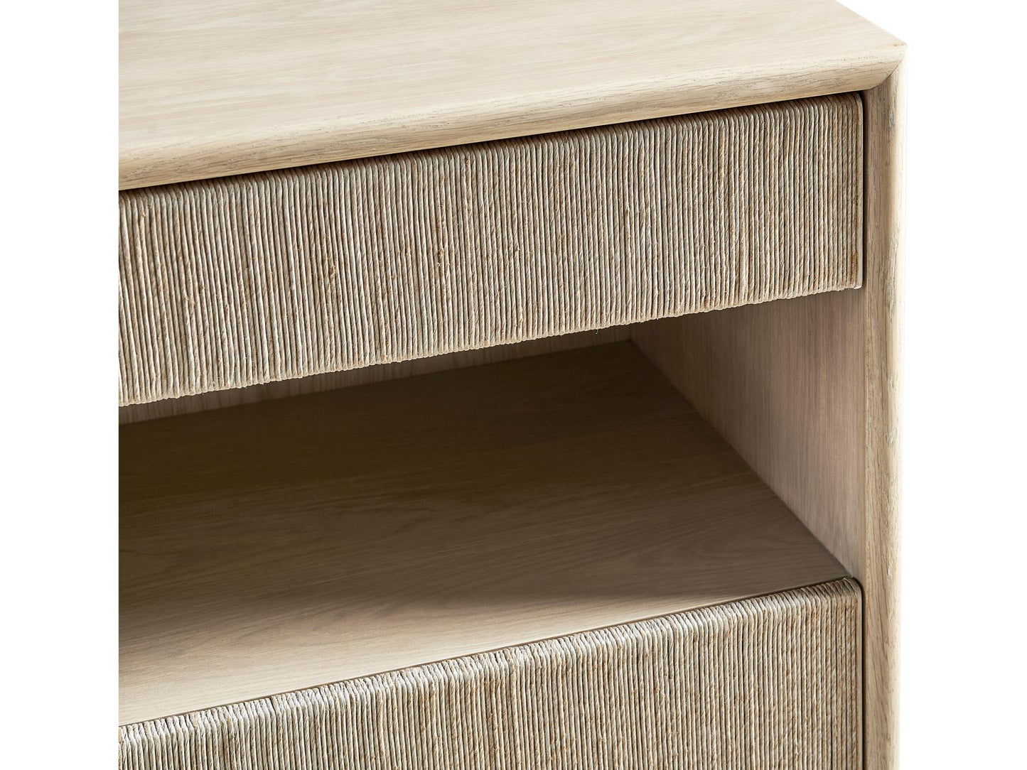Water Clapotis Danish Cord Nightstand in Bleached Oak