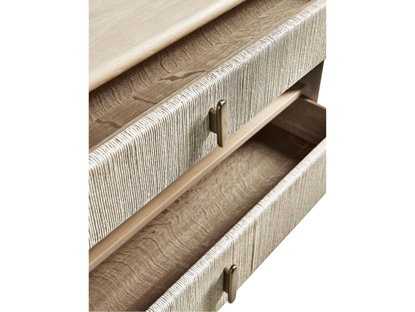 Water Clapotis Danish Cord Nightstand in Bleached Oak