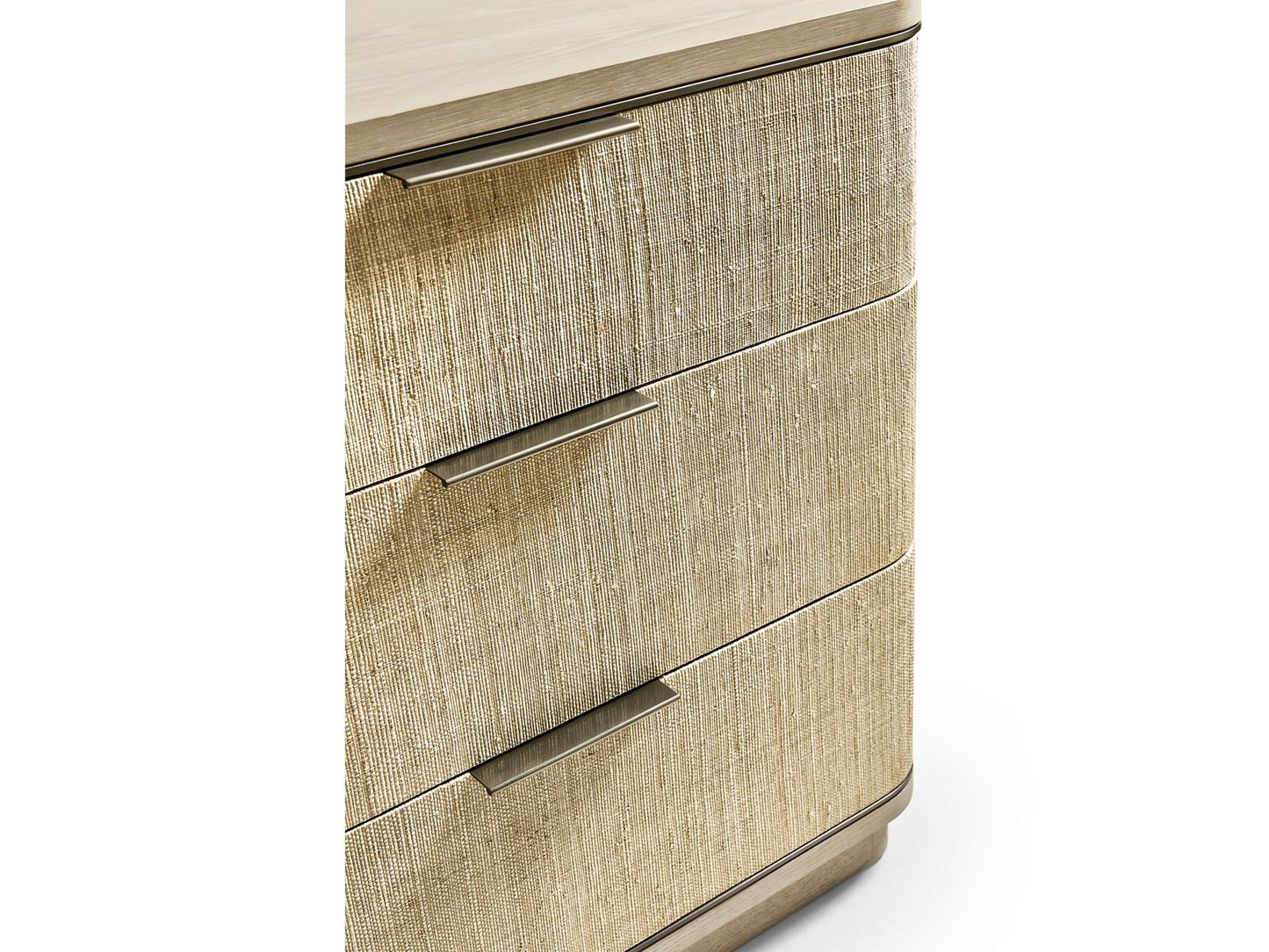 Water Seiche Woven Double Dresser in Bleached Oak