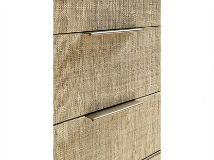 Water Seiche 42-Inch Woven 3-Drawer Nightstand in Whitewash Oak