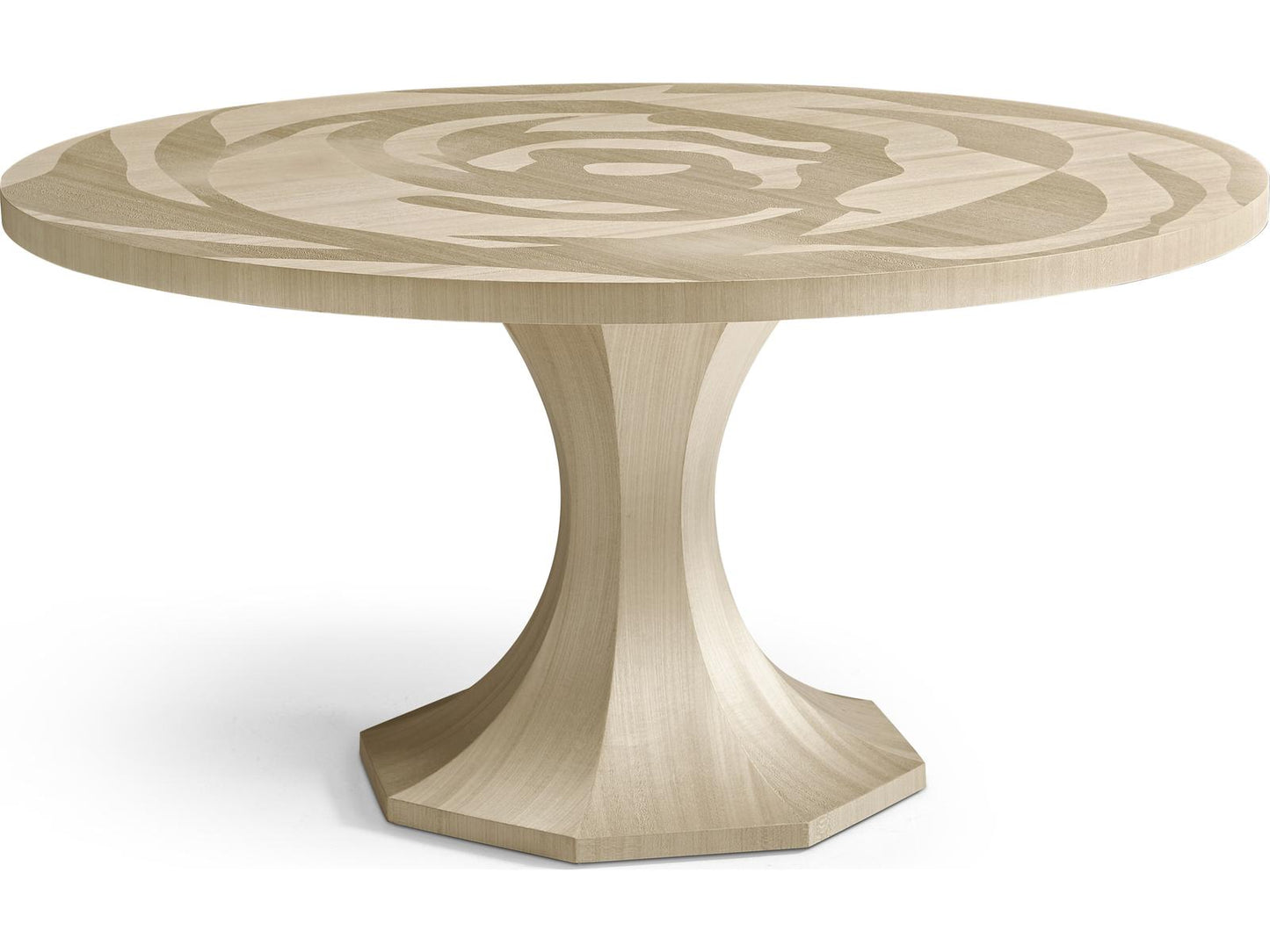 Tidepool 60-Inch Round Dining Table in Natural Dyed Koto