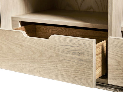 Water 3-Drawers Light Wood Oak Dresser