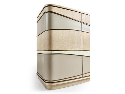 Water Breaker Credenza Console Table in Natural Dyed Koto
