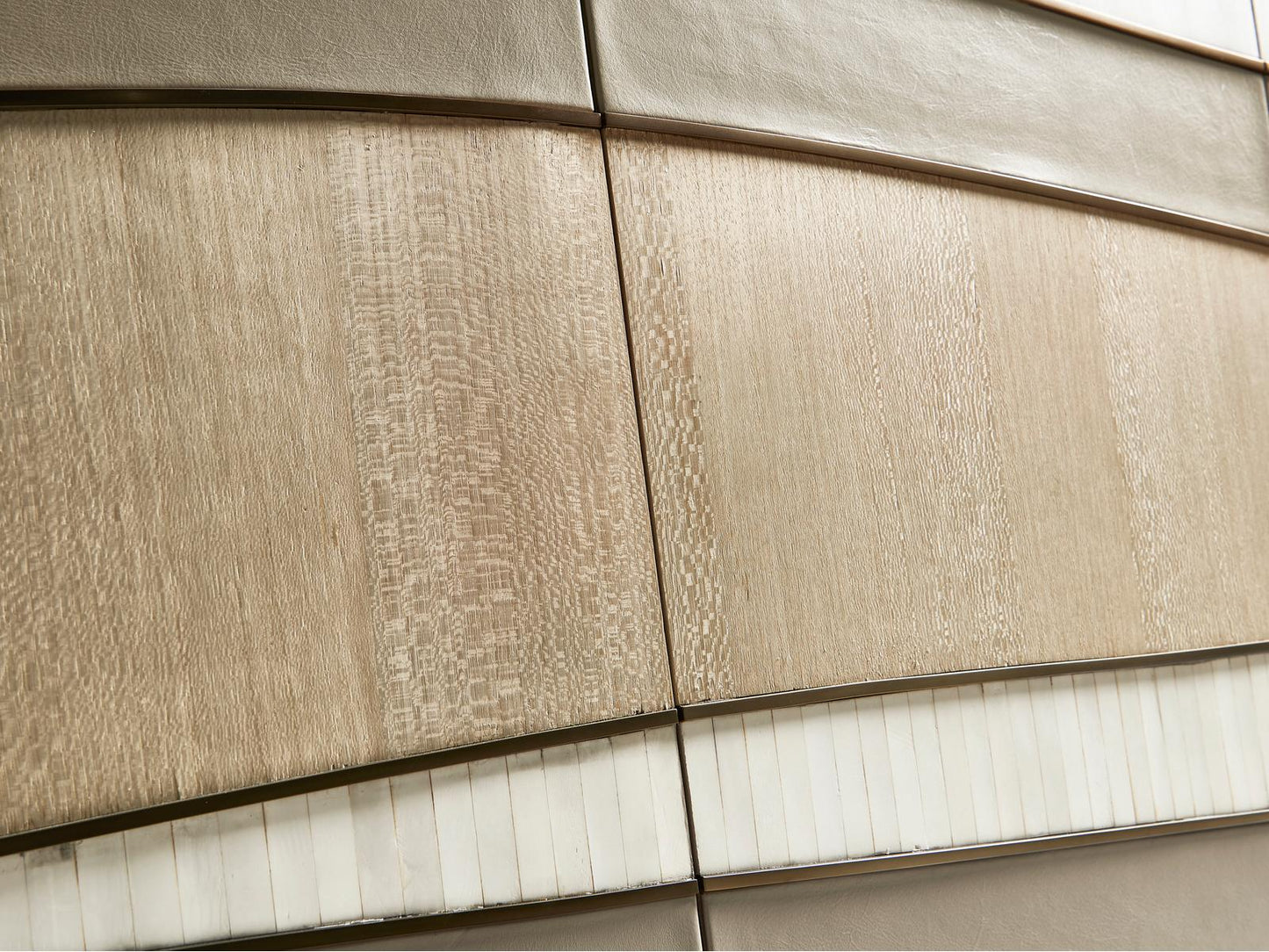 Water Breaker Credenza Console Table in Natural Dyed Koto
