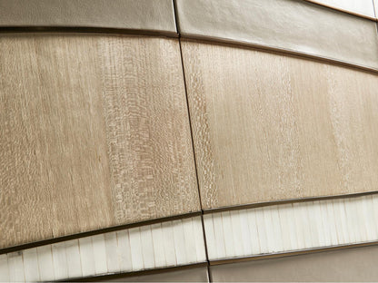 Water Breaker Credenza Console Table in Natural Dyed Koto
