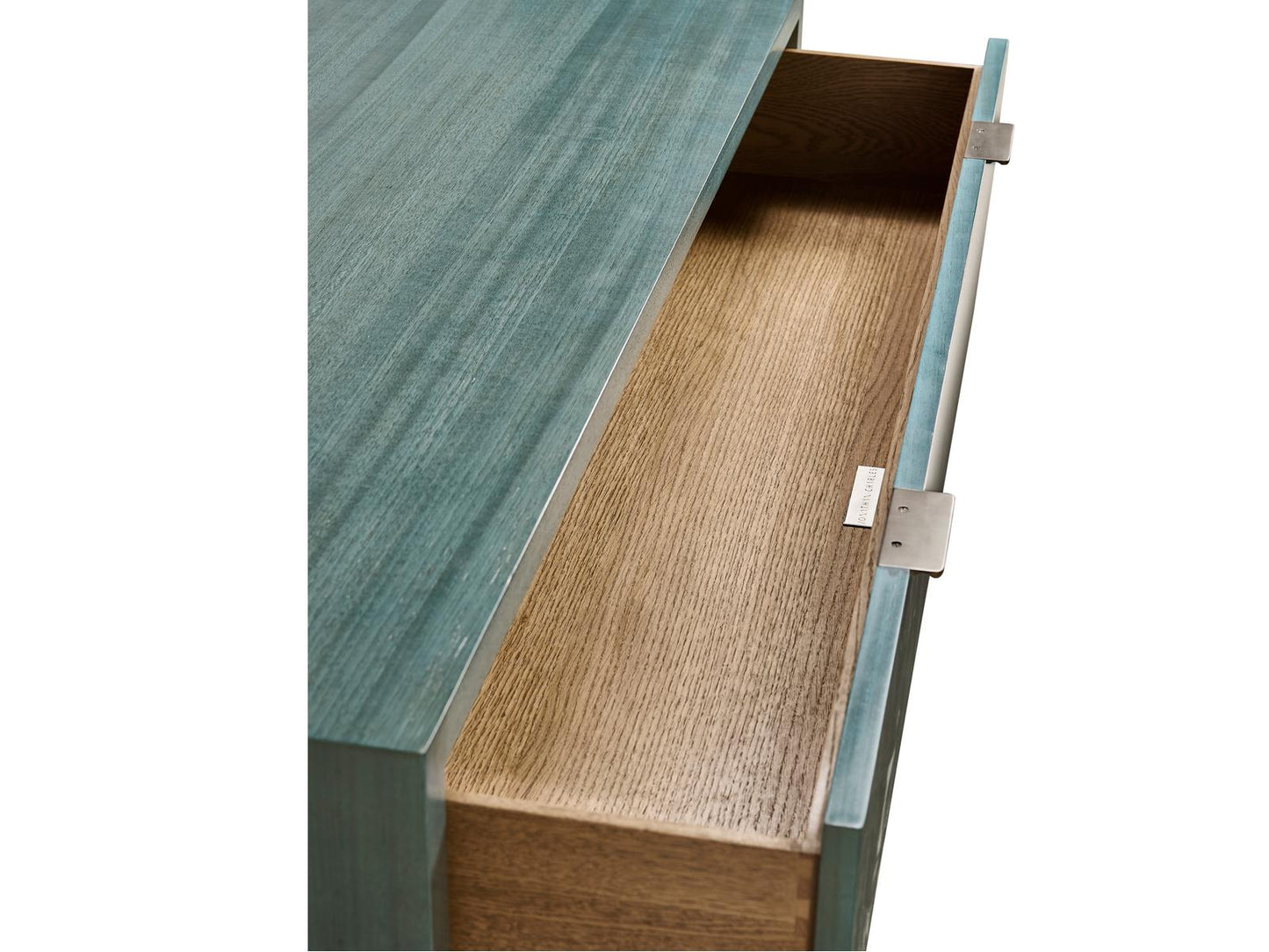 Water Seaglass 4-Drawer Bunching Chest in Blue Straw