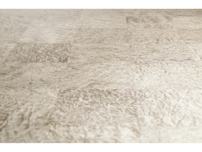 Water Rectangular Coffee Table in Dyed Madrona Burr and Satin White Brass