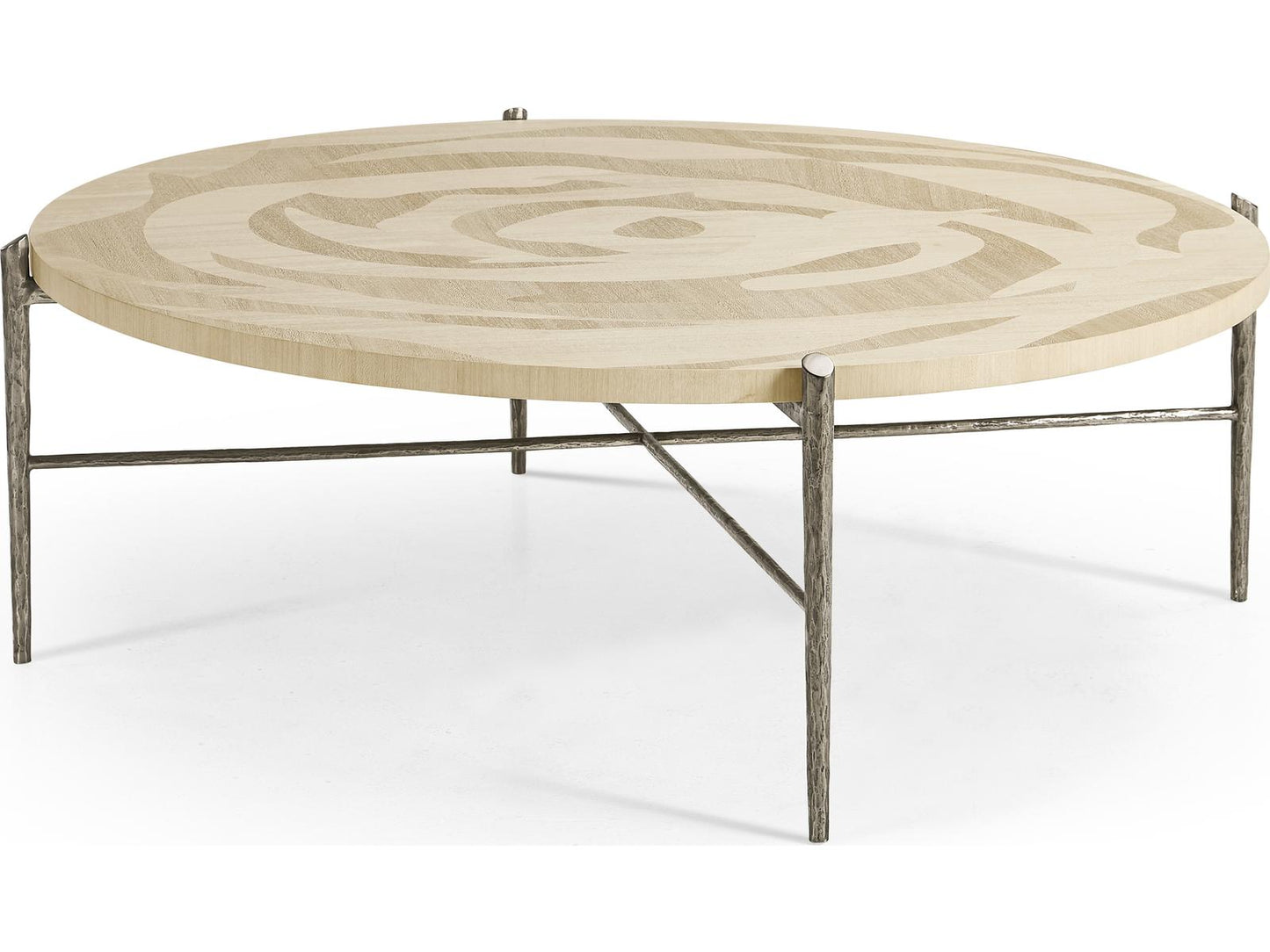 Tidepool Round Coffee Table in Natural Dyed Koto Wood