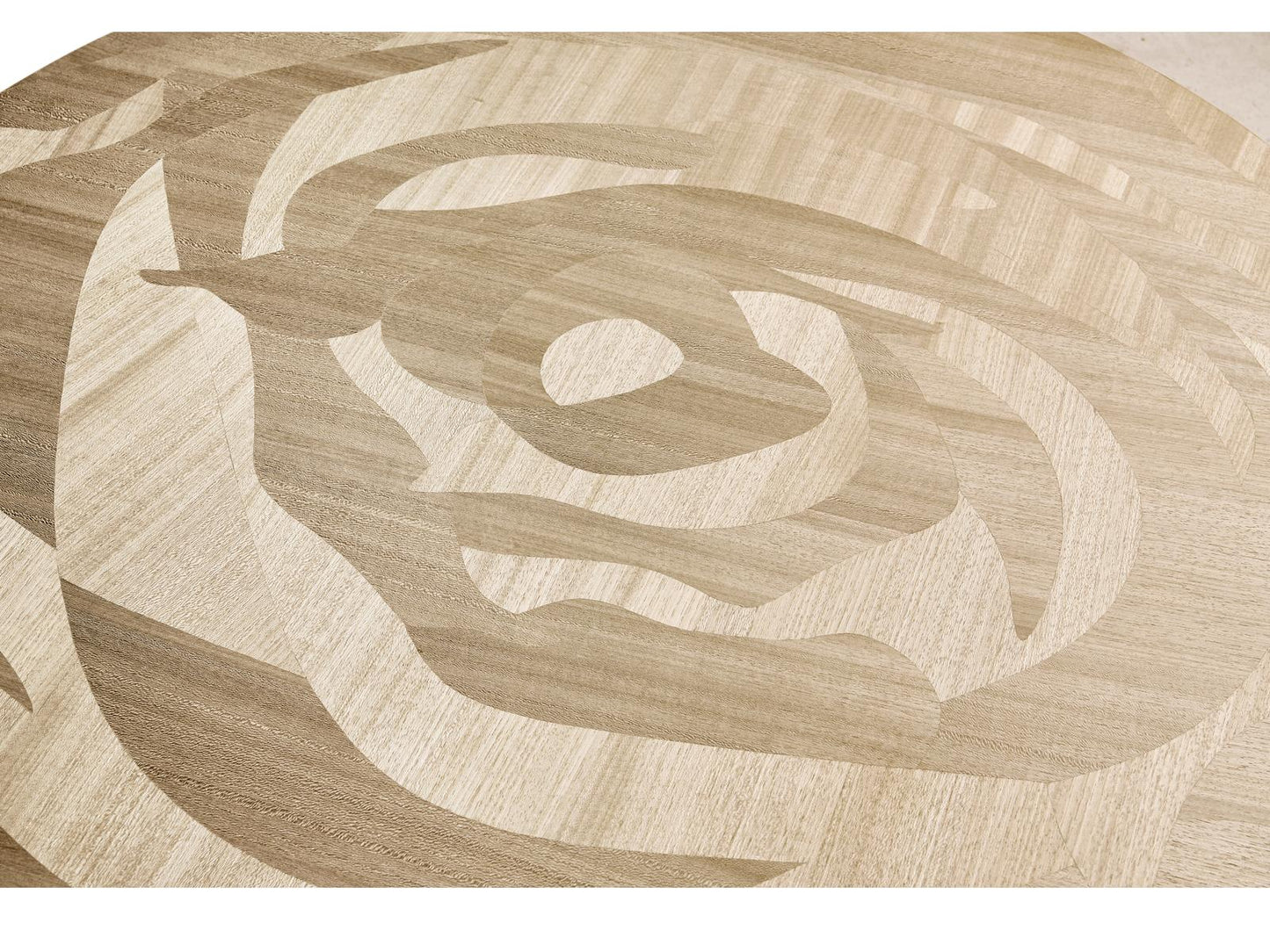 Tidepool Round Coffee Table in Natural Dyed Koto Wood