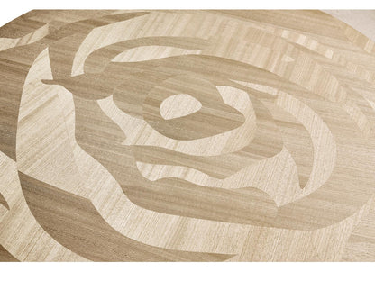 Tidepool Round Coffee Table in Natural Dyed Koto Wood