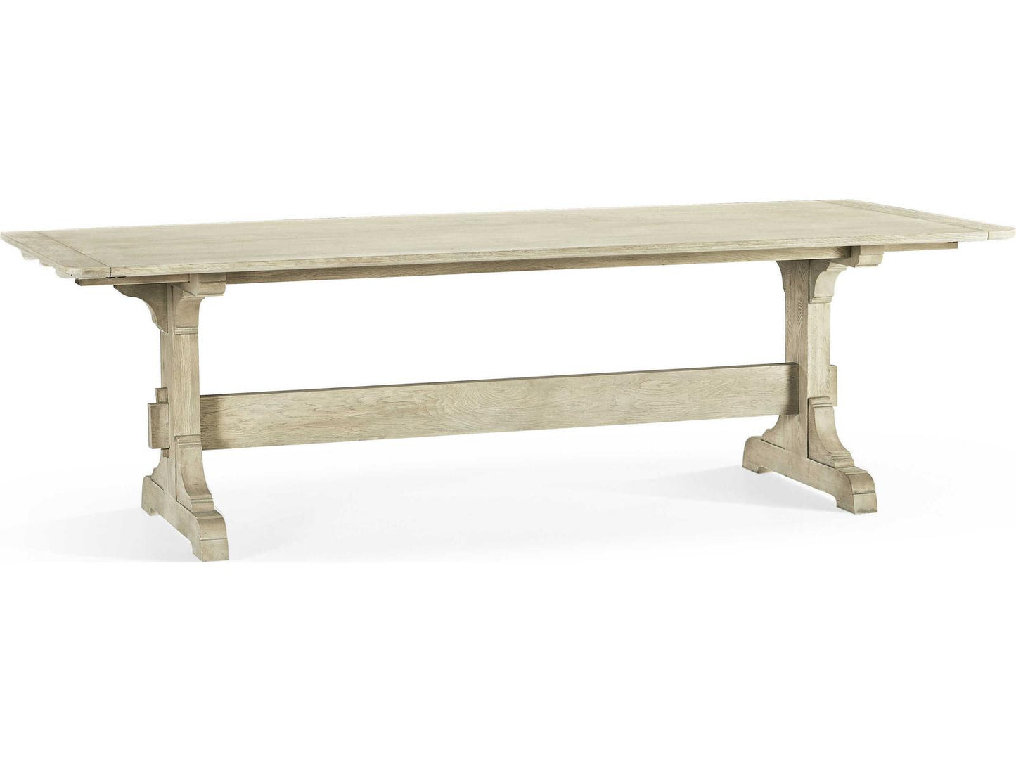Epoch Extendable Rectangular Dining Table Stripped Oak Finish