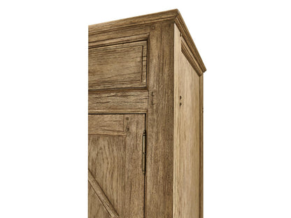 Timeless Oak Credenza Sideboard in Stripped Brown Chestnut