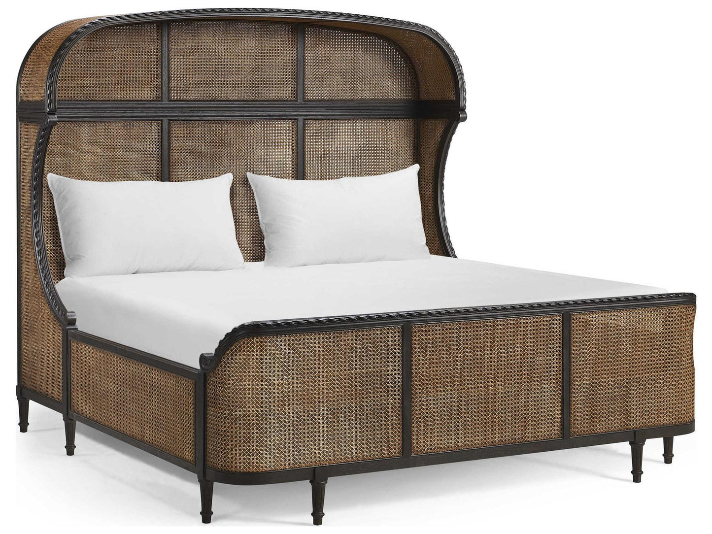 JC Traditional Tangiers King Shelter Bed in Ebonized Oak