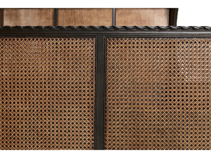 JC Traditional Tangiers King Shelter Bed in Ebonized Oak