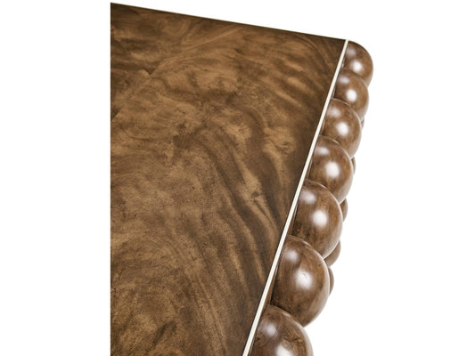 Orb 103 Inch Rectangle Dining Table in Medium Brown Mahogany