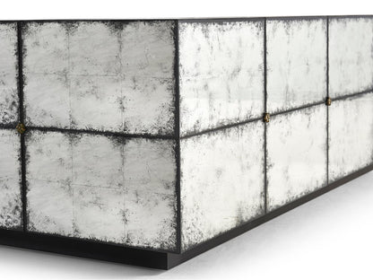 Jc Modern Square Mirror Eglomise Glass Coffee Table