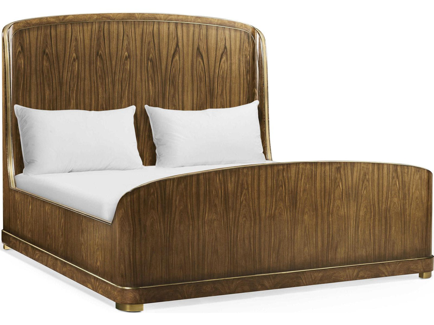 Viceroy Santos Brown Mahogany Wood King Panel Bed