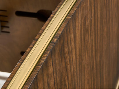 Viceroy Santos Brown Mahogany Wood King Panel Bed
