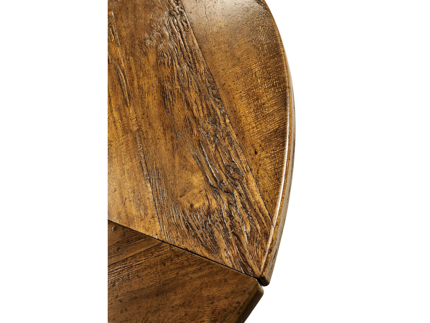 JC Casual 59 Inch Round Extendable Dining Table in Country Walnut