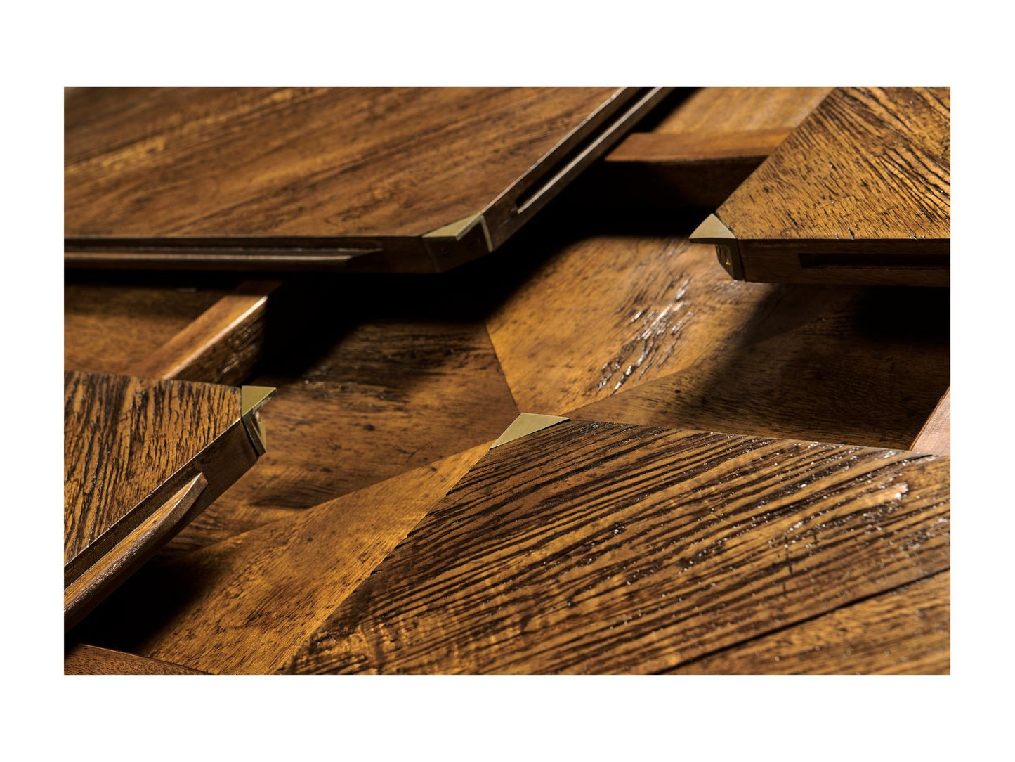 JC Casual 59 Inch Round Extendable Dining Table in Country Walnut