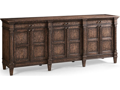 Caldera Terravita 93-Inch Oak Wood Sideboard in Black Caldera Finish
