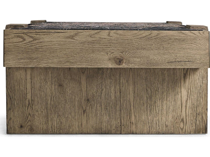 Echo Canyon Rectangular Marble Faded Oak Coffee Table