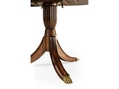Buckingham Regency Extending Dining Table in Medium Antique Mahogany
