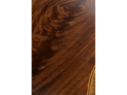 Buckingham Acacia Wood Antique Mahogany Sideboard with Curved Doors