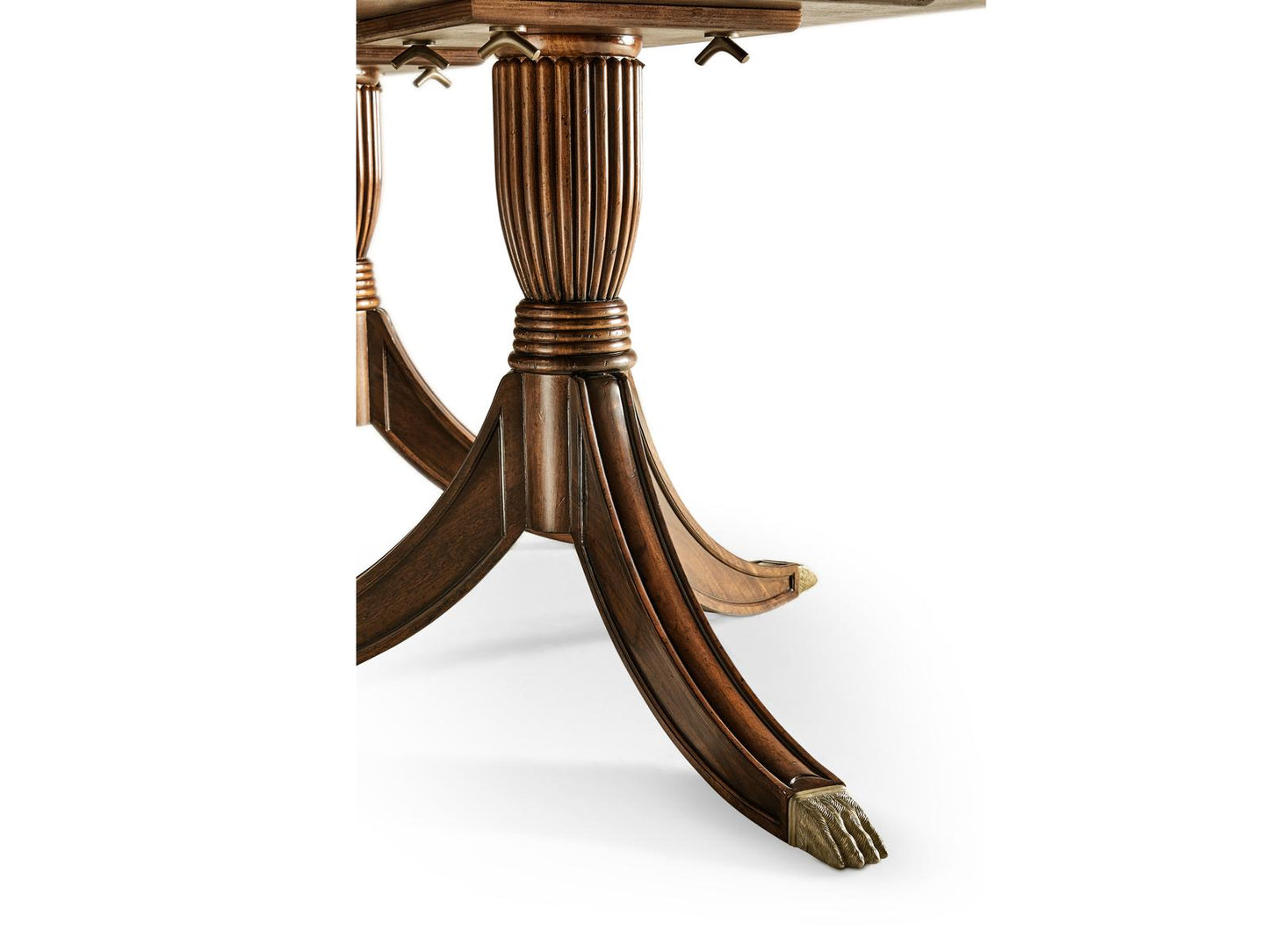 Regency 88-Inch to 132-Inch Extending Dining Table in Medium Antique Mahogany