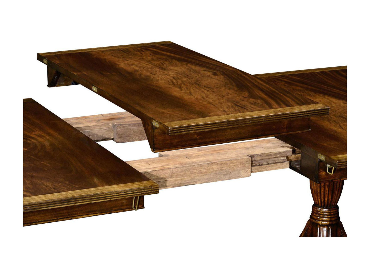 Regency 88-Inch to 132-Inch Extending Dining Table in Medium Antique Mahogany