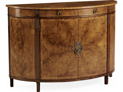 JC Traditional 54-Inch Acacia Wood Sideboard in Medium Crotch Walnut