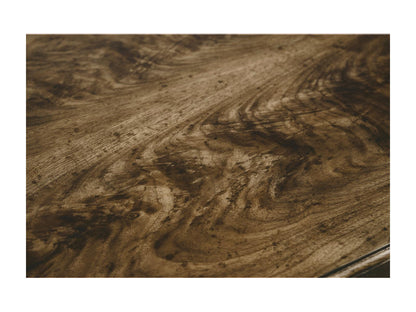Barcelona Brown Walnut Wood Dresser with Champagne Patina