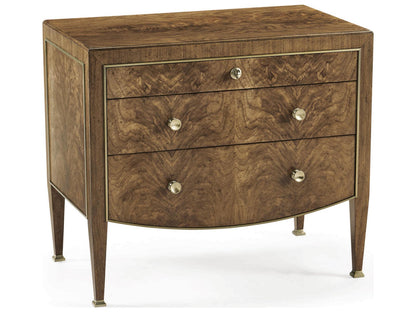 Barcelona 3-Drawer Bedside Chest in Walnut with Soft-Close Drawers
