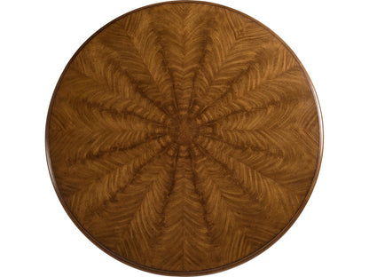 Hattie 60-Inch Round Dining Table in Medium Crotch Walnut