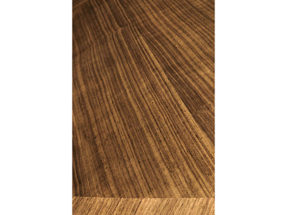 Toulouse 120-Inch Extendable Walnut Dining Table with Brass Hardware