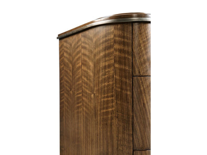 Toulouse 6-Drawer Walnut Wood Double Dresser