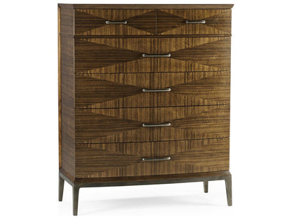 Toulouse 6-Drawers Walnut Wood Double Dresser