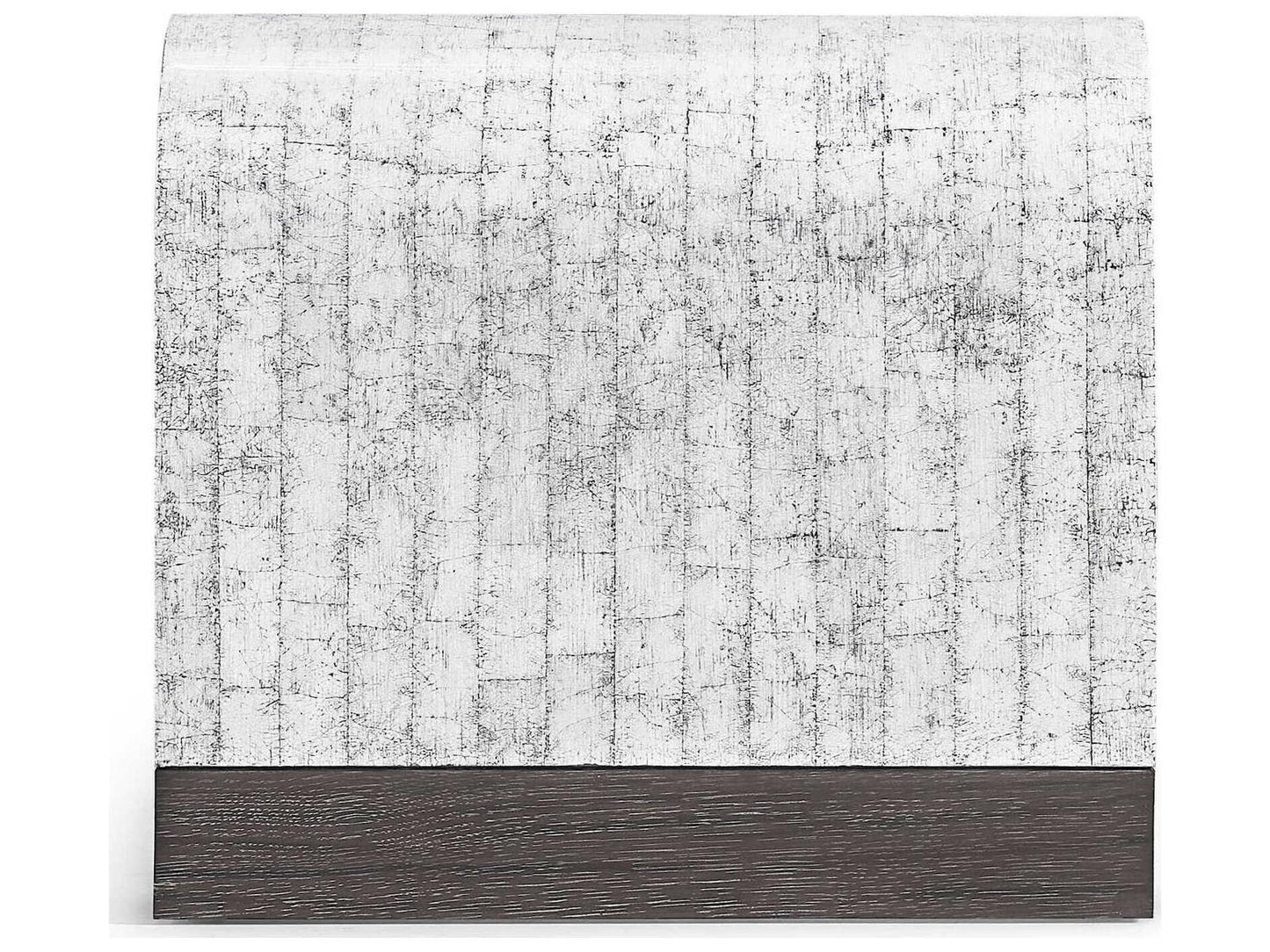 Gaia Modern Rectangular Coffee Table in White Smoke Eggshell