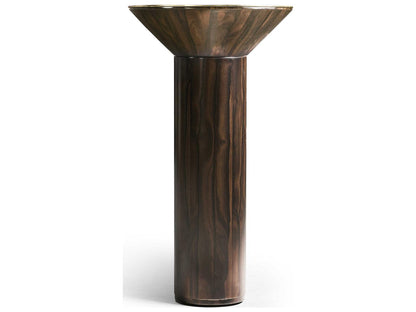 JC Modern Verdure Console Table Jade Green Straw Marquetry